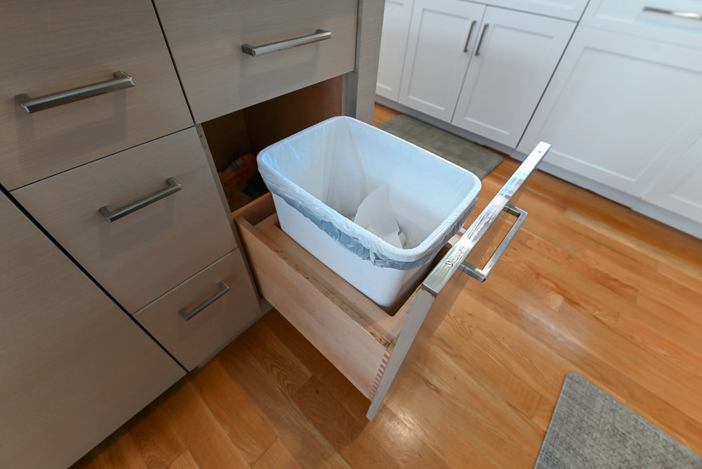 Cuiffo Cabinetry Transitional White Kitchen with Island & JennAir Appliances