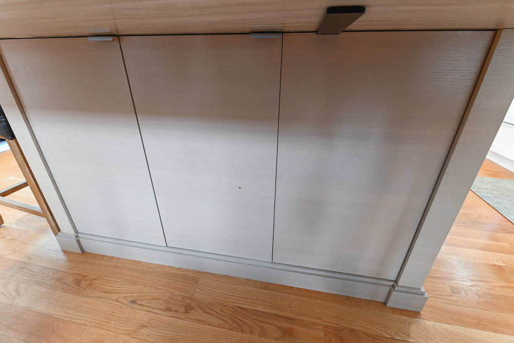 Cuiffo Cabinetry Transitional White Kitchen with Island & JennAir Appliances