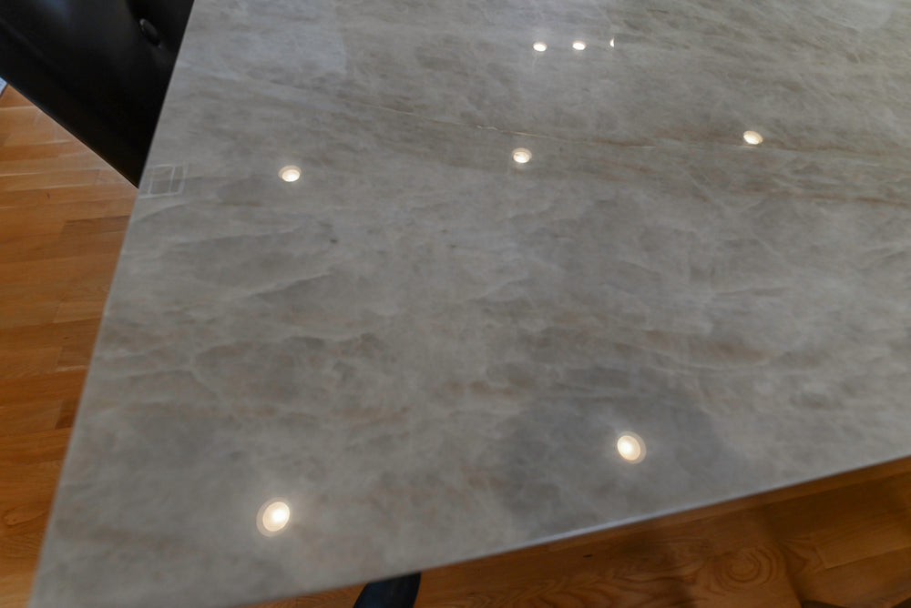 Cuiffo Cabinetry Transitional White Kitchen with Island & JennAir Appliances