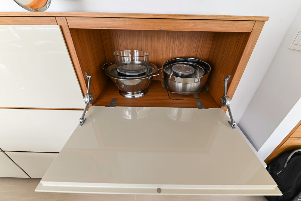 Poliform Modern Kitchen with Sideboard and Miele & Sub-Zero Appliances