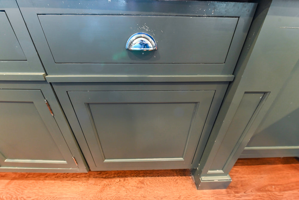 Rutt Transitional Sage Green Kitchen with Island, Viking & Sub-Zero Appliances
