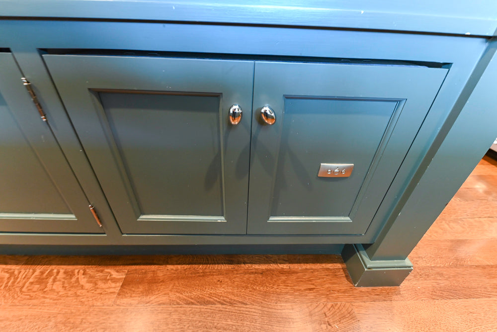 Rutt Transitional Sage Green Kitchen with Island, Viking & Sub-Zero Appliances