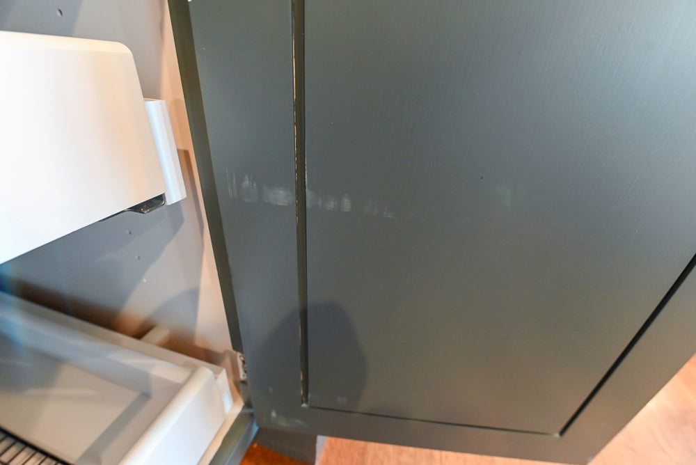 Rutt Transitional Sage Green Kitchen with Island, Viking & Sub-Zero Appliances