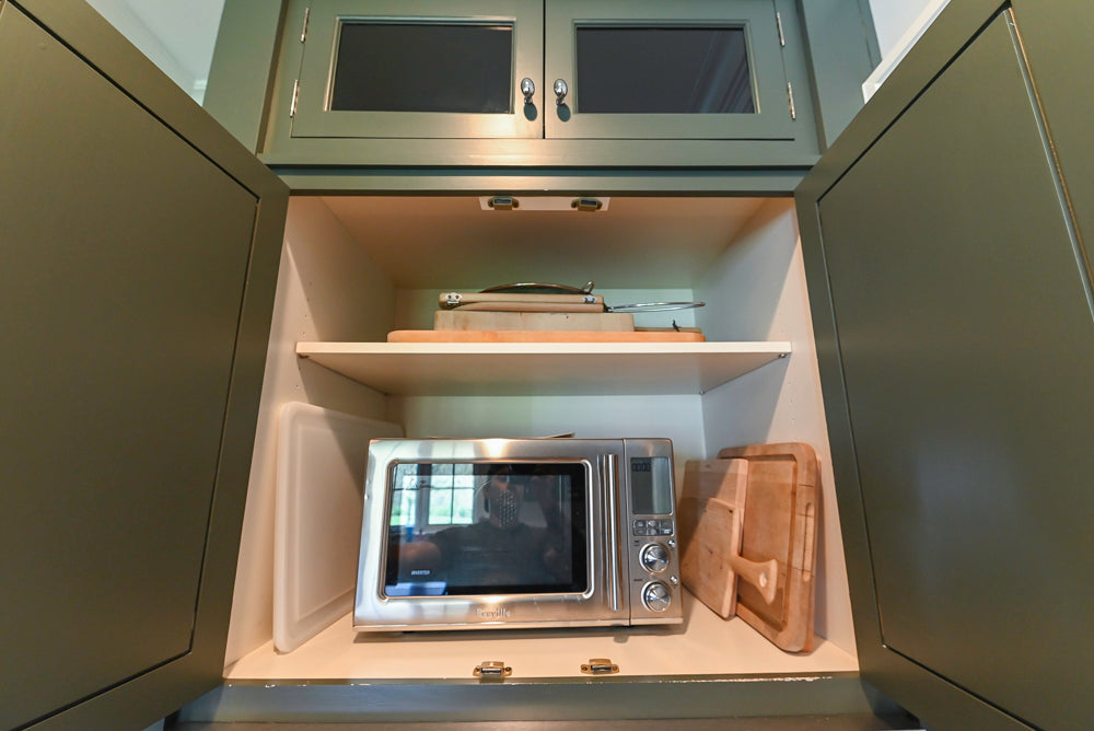 Rutt Transitional Sage Green Kitchen with Island, Viking & Sub-Zero Appliances