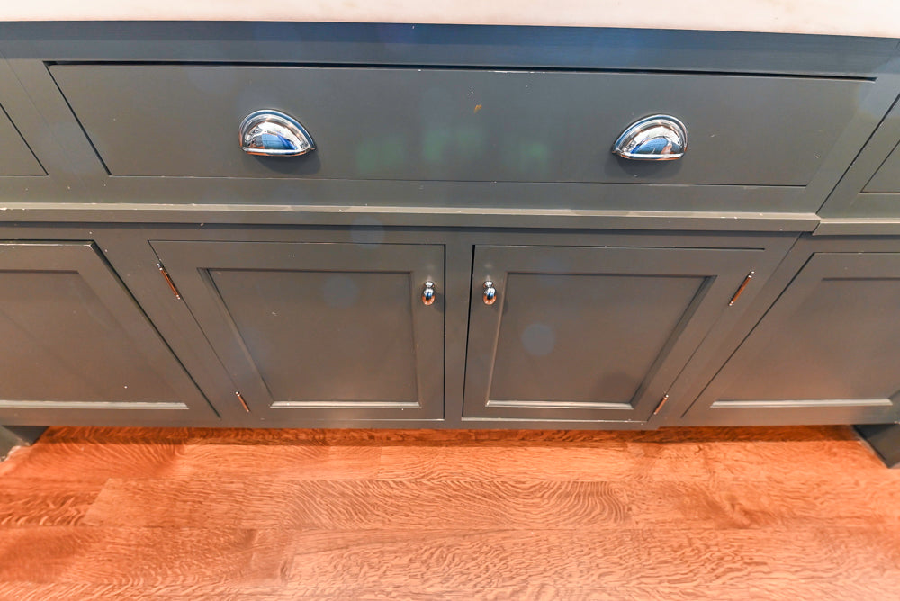 Rutt Transitional Sage Green Kitchen with Island, Viking & Sub-Zero Appliances