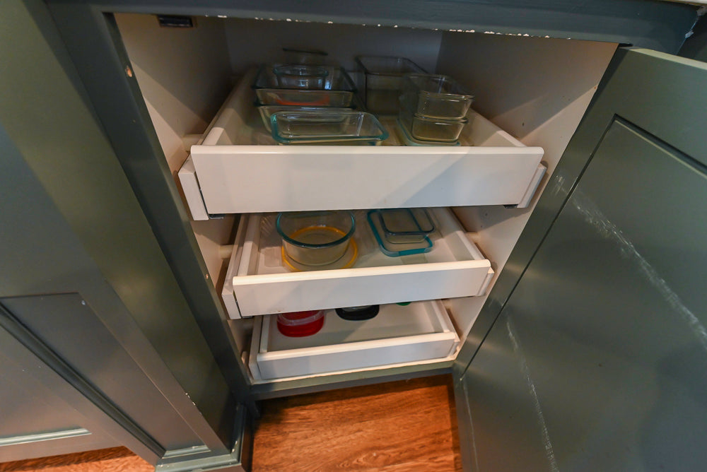 Rutt Transitional Sage Green Kitchen with Island, Viking & Sub-Zero Appliances