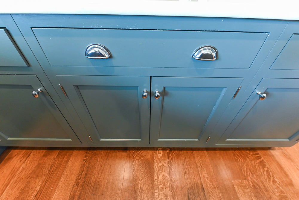 Rutt Transitional Sage Green Kitchen with Island, Viking & Sub-Zero Appliances