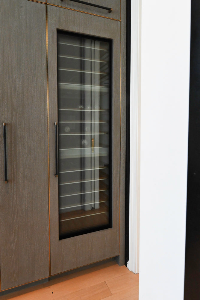 Thomas Juul-Hansen Modern Grey Oak Kitchen with Island & Miele Appliances