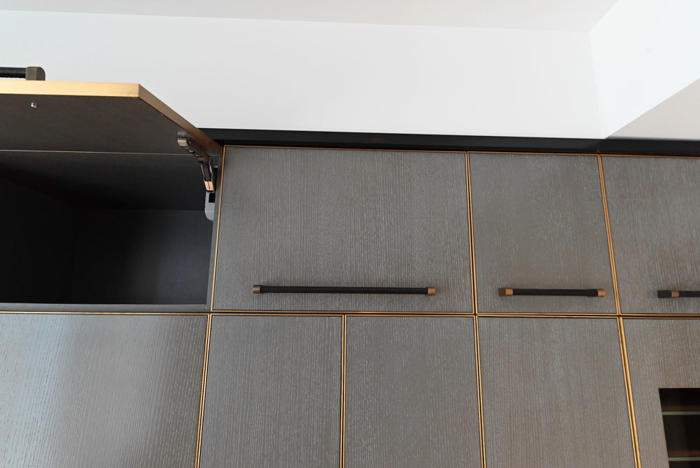 Thomas Juul-Hansen Modern Grey Oak Kitchen with Island & Miele Appliances