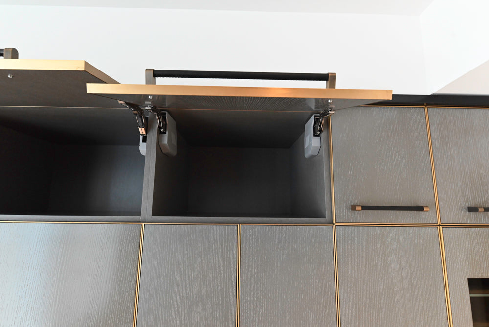 Thomas Juul-Hansen Modern Grey Oak Kitchen with Island & Miele Appliances