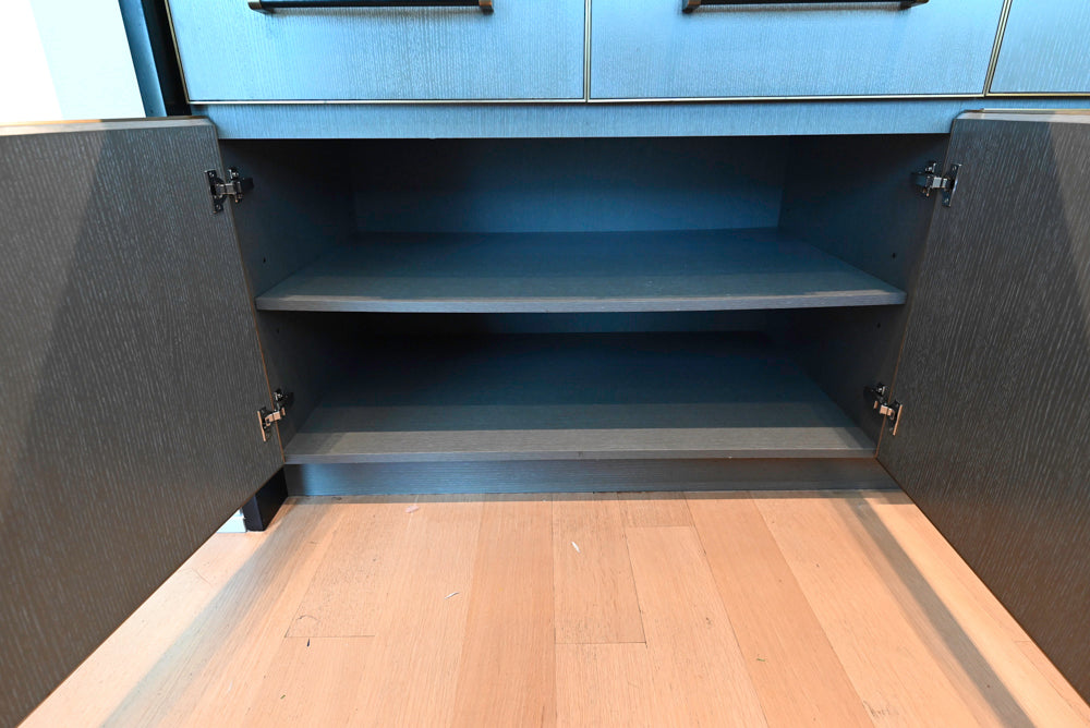 Thomas Juul-Hansen Modern Grey Oak Kitchen with Island & Miele Appliances