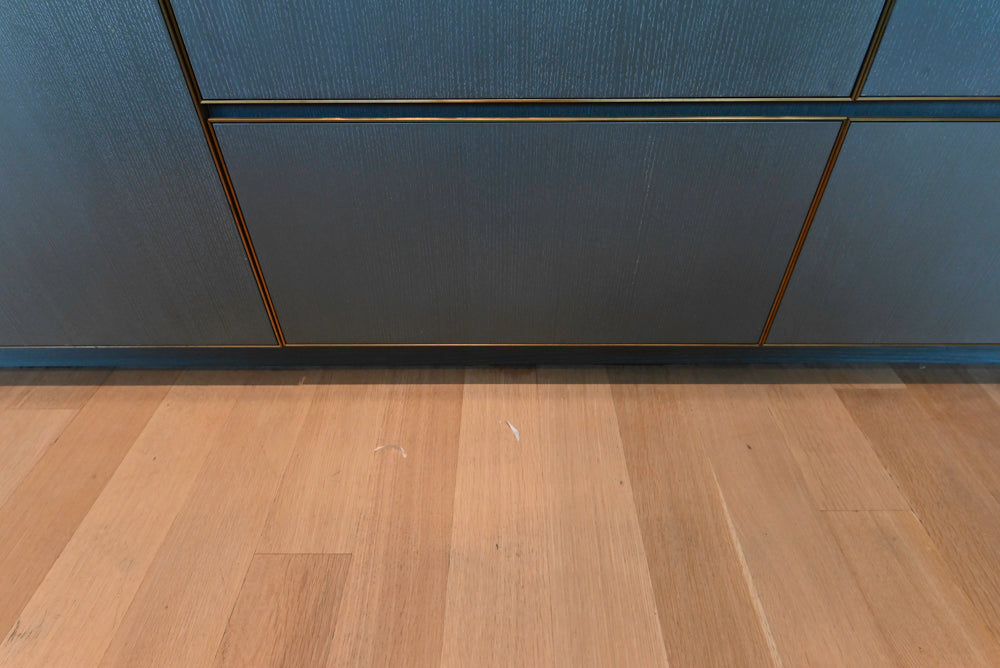 Thomas Juul-Hansen Modern Grey Oak Kitchen with Island & Miele Appliances