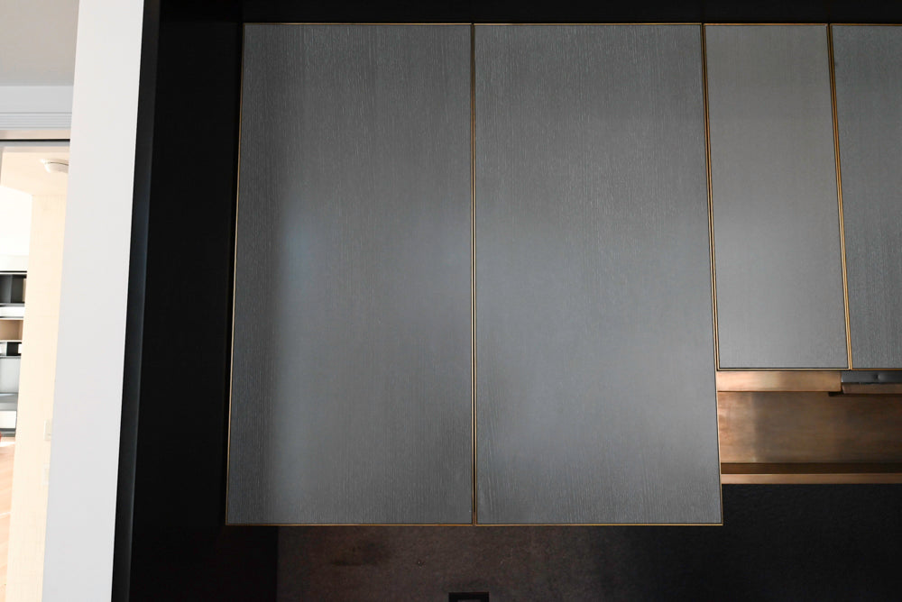 Thomas Juul-Hansen Modern Grey Oak Kitchen with Island & Miele Appliances