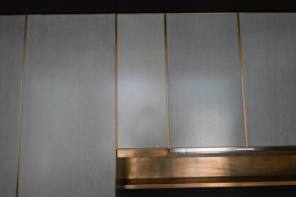 Thomas Juul-Hansen Modern Grey Oak Kitchen with Island & Miele Appliances