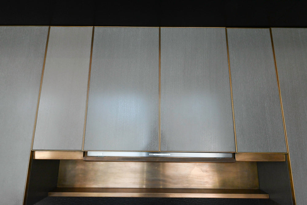 Thomas Juul-Hansen Modern Grey Oak Kitchen with Island & Miele Appliances