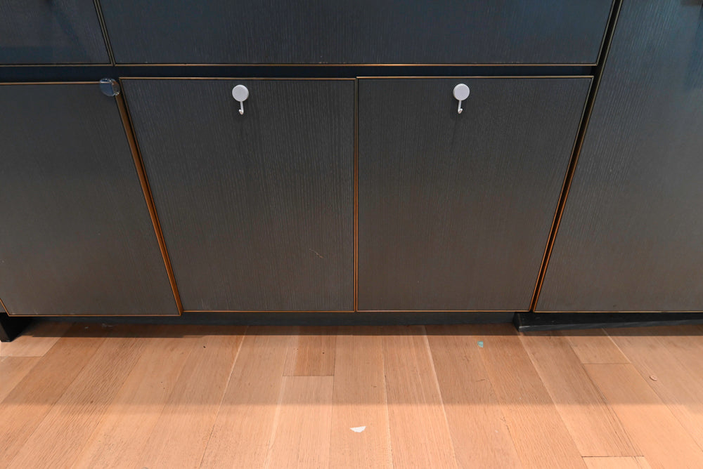 Thomas Juul-Hansen Modern Grey Oak Kitchen with Island & Miele Appliances