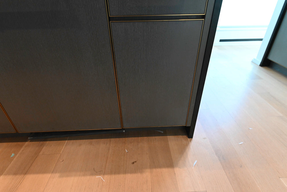 Thomas Juul-Hansen Modern Grey Oak Kitchen with Island & Miele Appliances