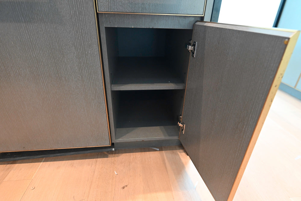 Thomas Juul-Hansen Modern Grey Oak Kitchen with Island & Miele Appliances