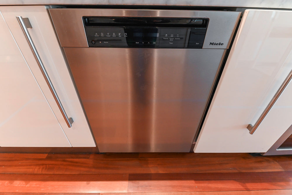 Pessina Cucine Modern Industrial White Kitchen with Island & Viking Appliances