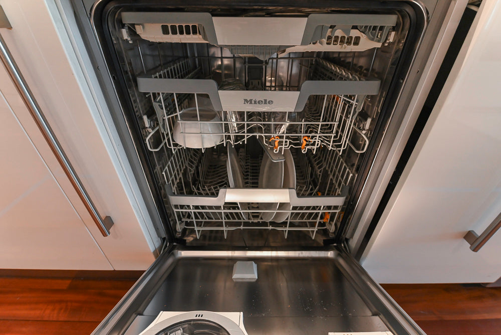 Pessina Cucine Modern Industrial White Kitchen with Island & Viking Appliances