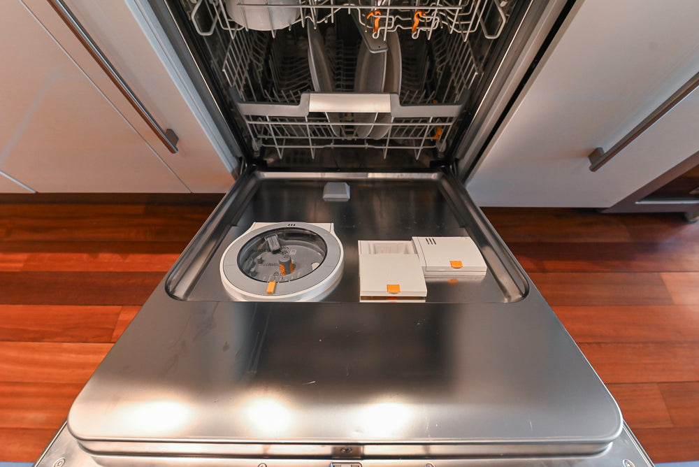 Pessina Cucine Modern Industrial White Kitchen with Island & Viking Appliances
