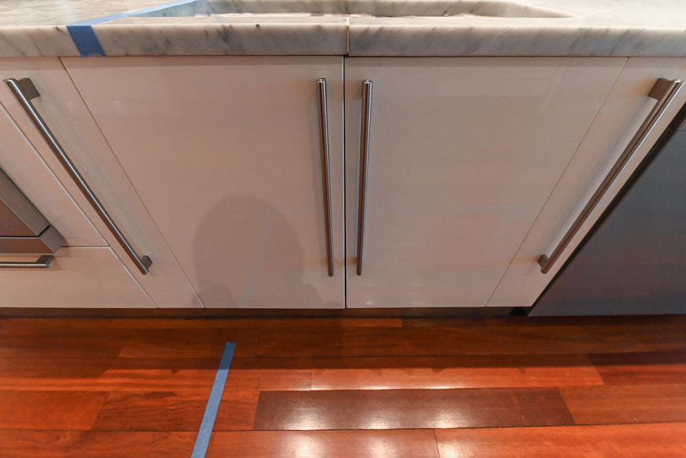 Pessina Cucine Modern Industrial White Kitchen with Island & Viking Appliances