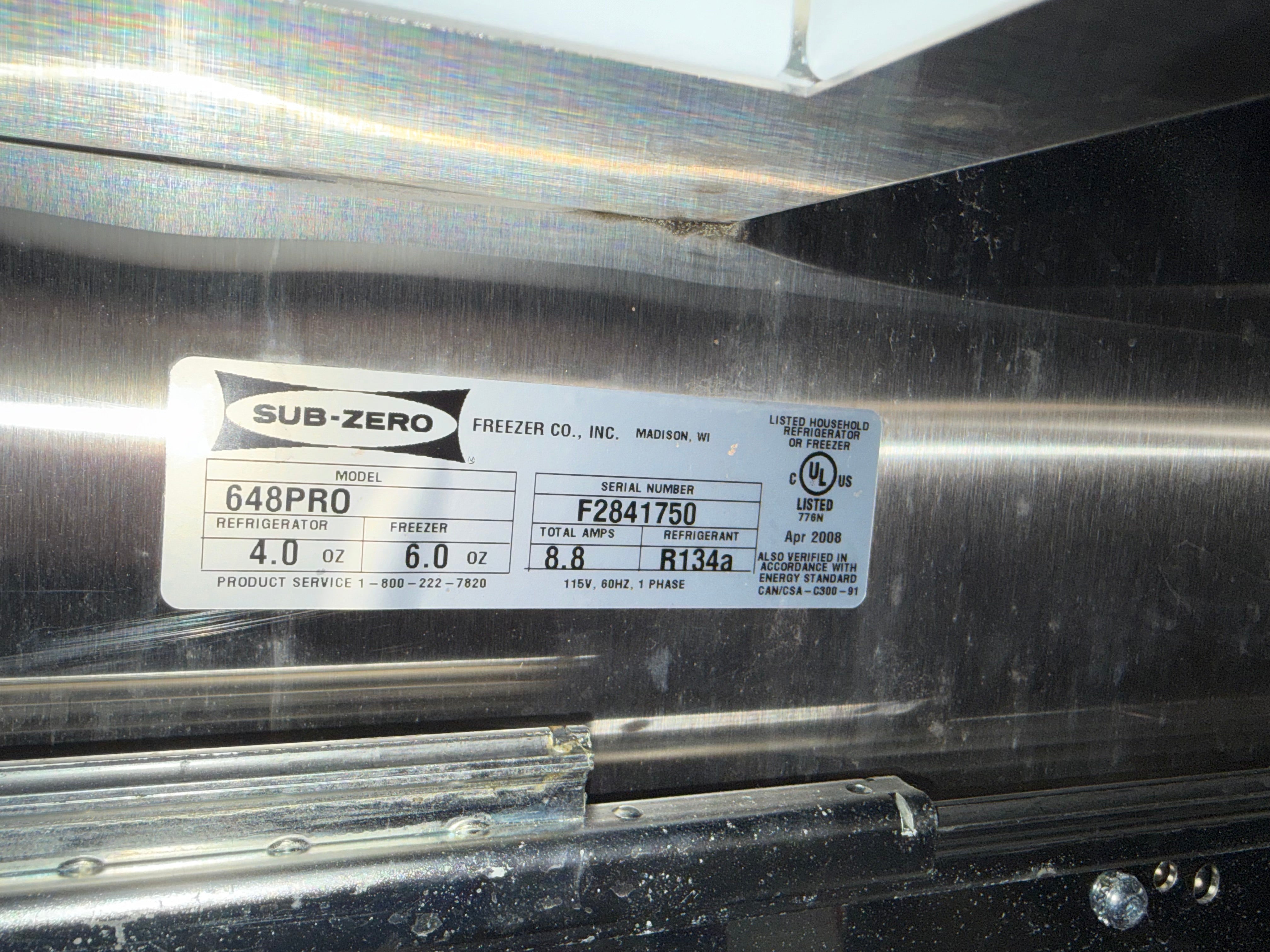 Sub-Zero PRO 48 Solid Door Refrigerator | 648PRO – Aurora Circ