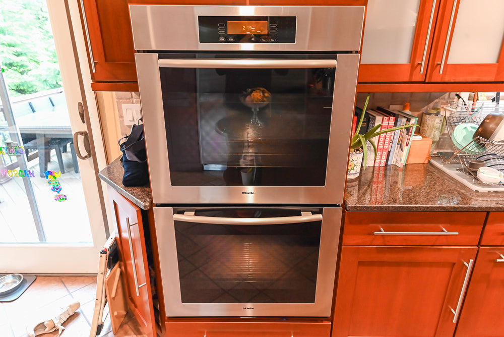 Plain & Fancy Transitional Classic Wooden Kitchen with Island and Sub-Zero 48" Refrigerator
