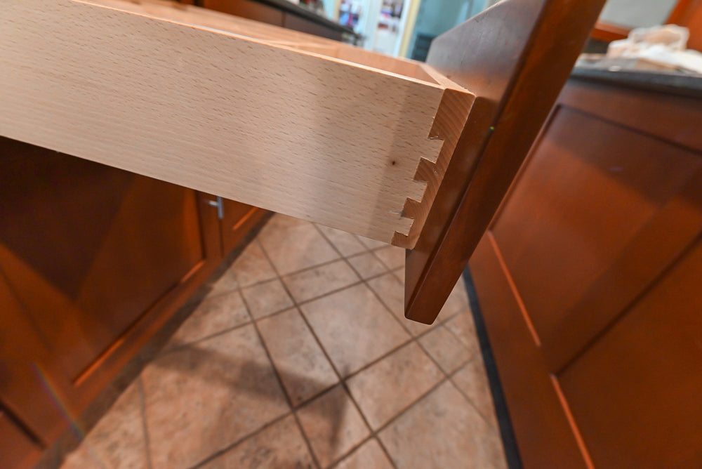 Plain & Fancy Transitional Classic Wooden Kitchen with Island and Sub-Zero 48" Refrigerator