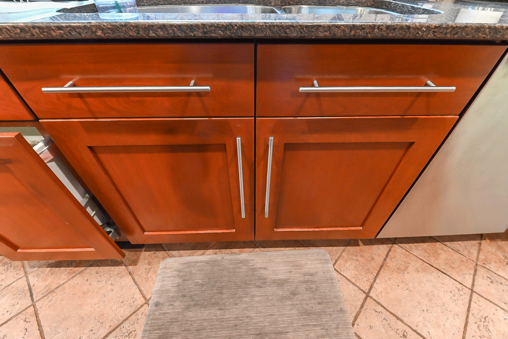 Plain & Fancy Transitional Classic Wooden Kitchen with Island and Sub-Zero 48" Refrigerator