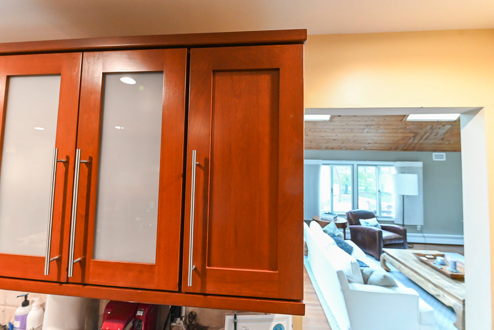 Plain & Fancy Transitional Classic Wooden Kitchen with Island and Sub-Zero 48" Refrigerator