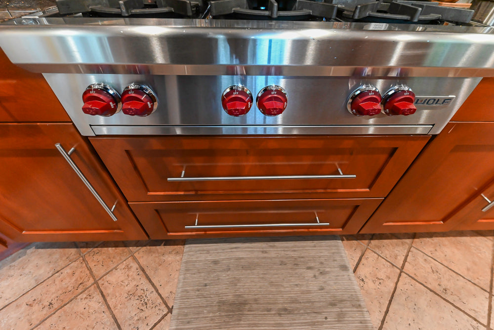 Plain & Fancy Transitional Classic Wooden Kitchen with Island and Sub-Zero 48" Refrigerator