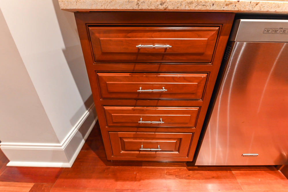 Plain & Fancy Traditional Craftsman Wood Kitchen with Island & Appliances