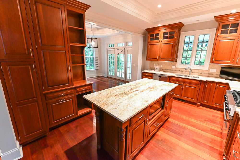 Plain & Fancy Traditional Craftsman Wood Kitchen with Island & Appliances