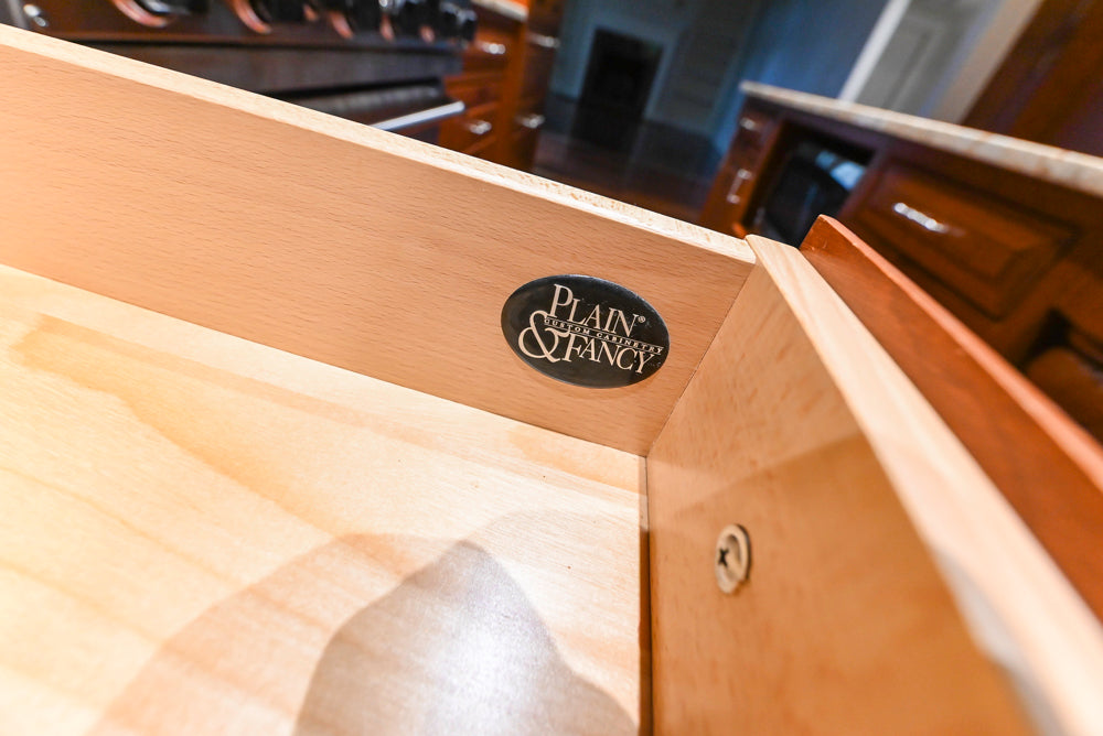 Plain & Fancy Traditional Craftsman Wood Kitchen with Island & Appliances