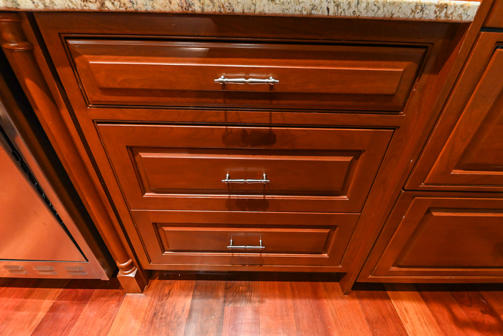 Plain & Fancy Traditional Craftsman Wood Kitchen with Island & Appliances