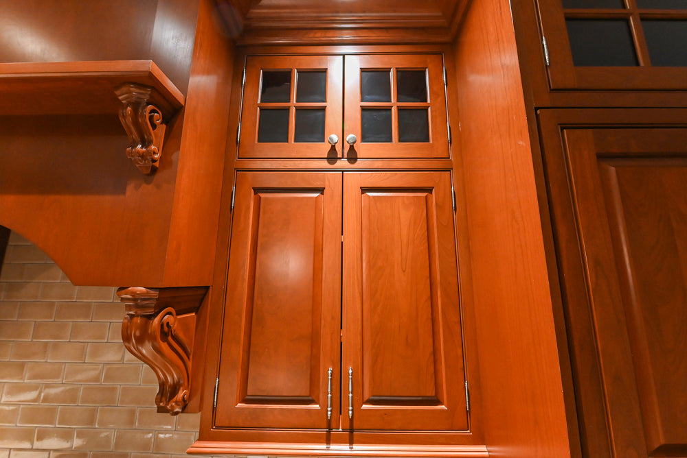 Plain & Fancy Traditional Craftsman Wood Kitchen with Island & Appliances