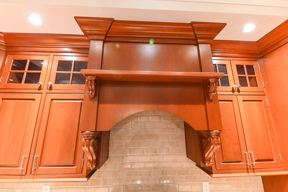 Plain & Fancy Traditional Craftsman Wood Kitchen with Island & Appliances