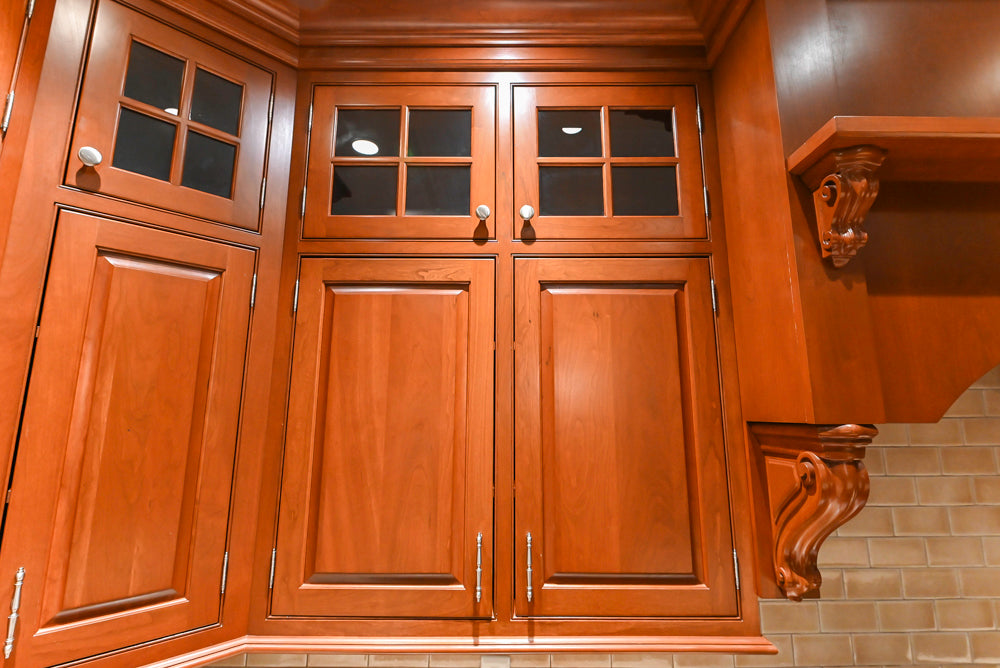Plain & Fancy Traditional Craftsman Wood Kitchen with Island & Appliances