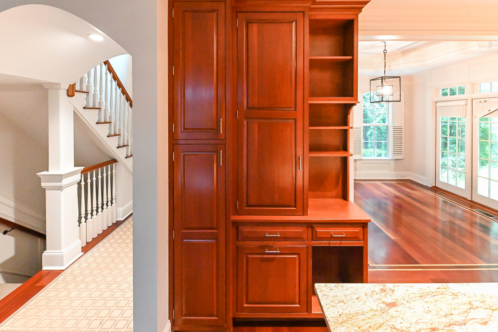 Plain & Fancy Traditional Craftsman Wood Kitchen with Island & Appliances