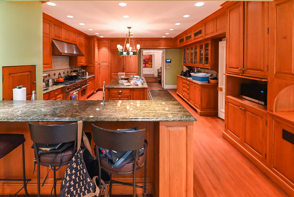 Premier Traditional Classic Wood Kitchen with Island & 60" Wolf Range