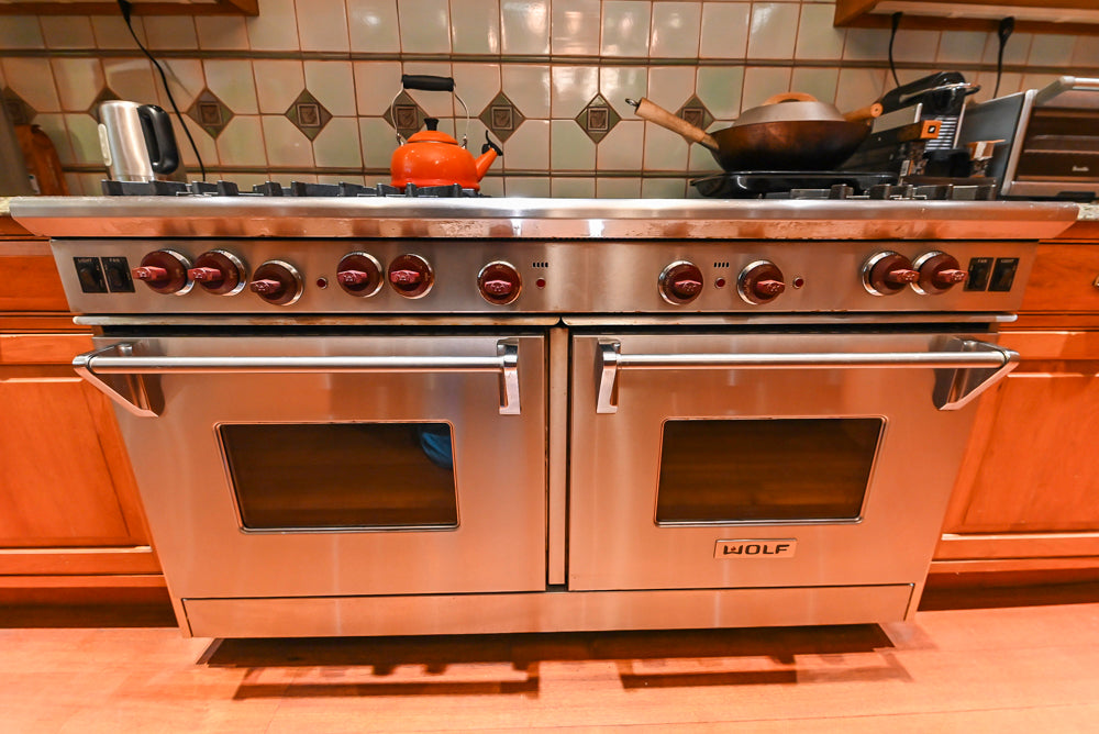 Premier Traditional Classic Wood Kitchen with Island & 60" Wolf Range