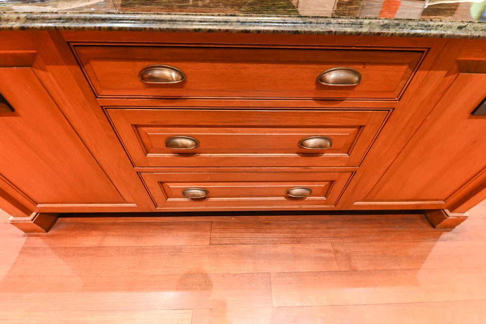 Premier Traditional Classic Wood Kitchen with Island & 60" Wolf Range