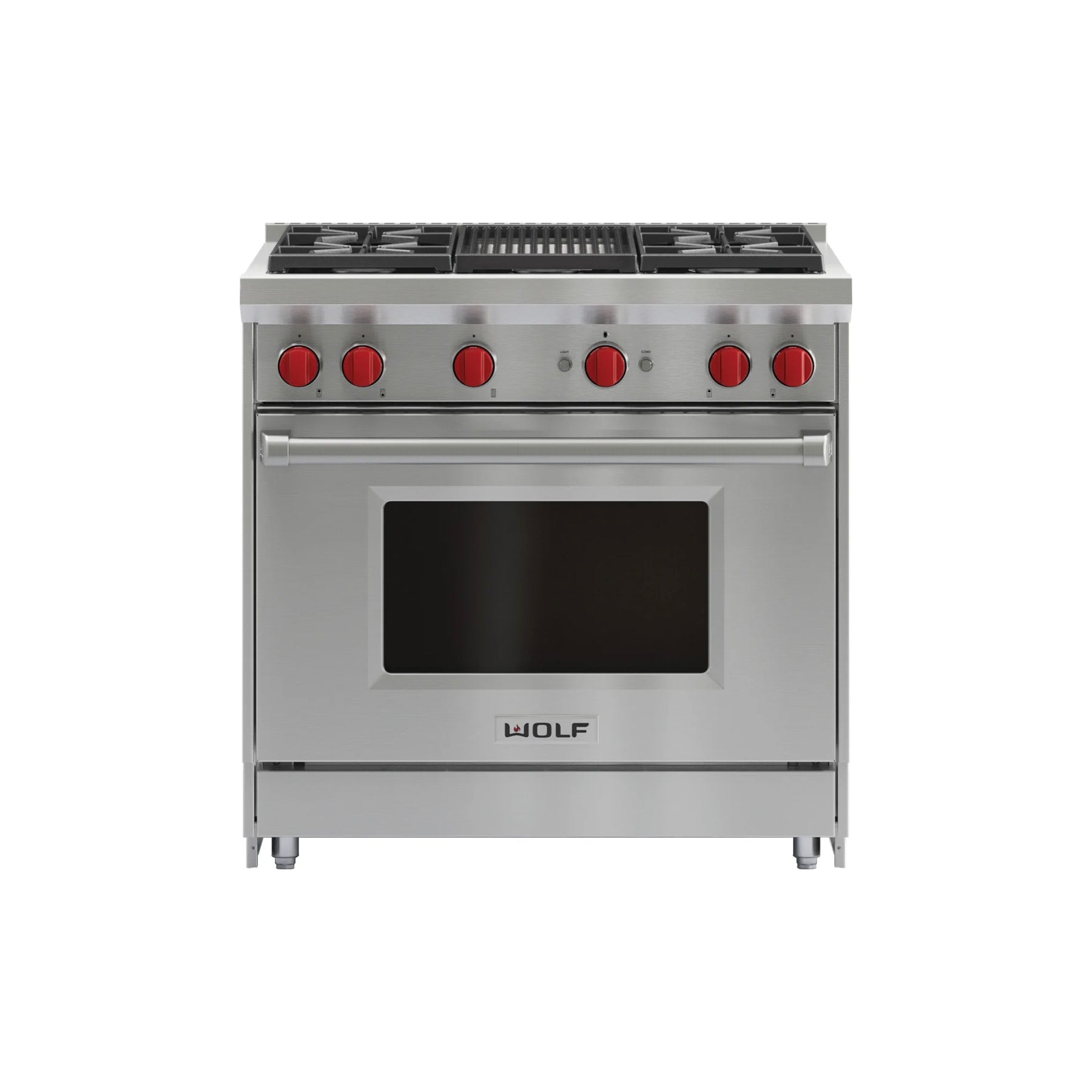 Wolf GR364C 36" Stainless Steel Pro-Style Gas Range