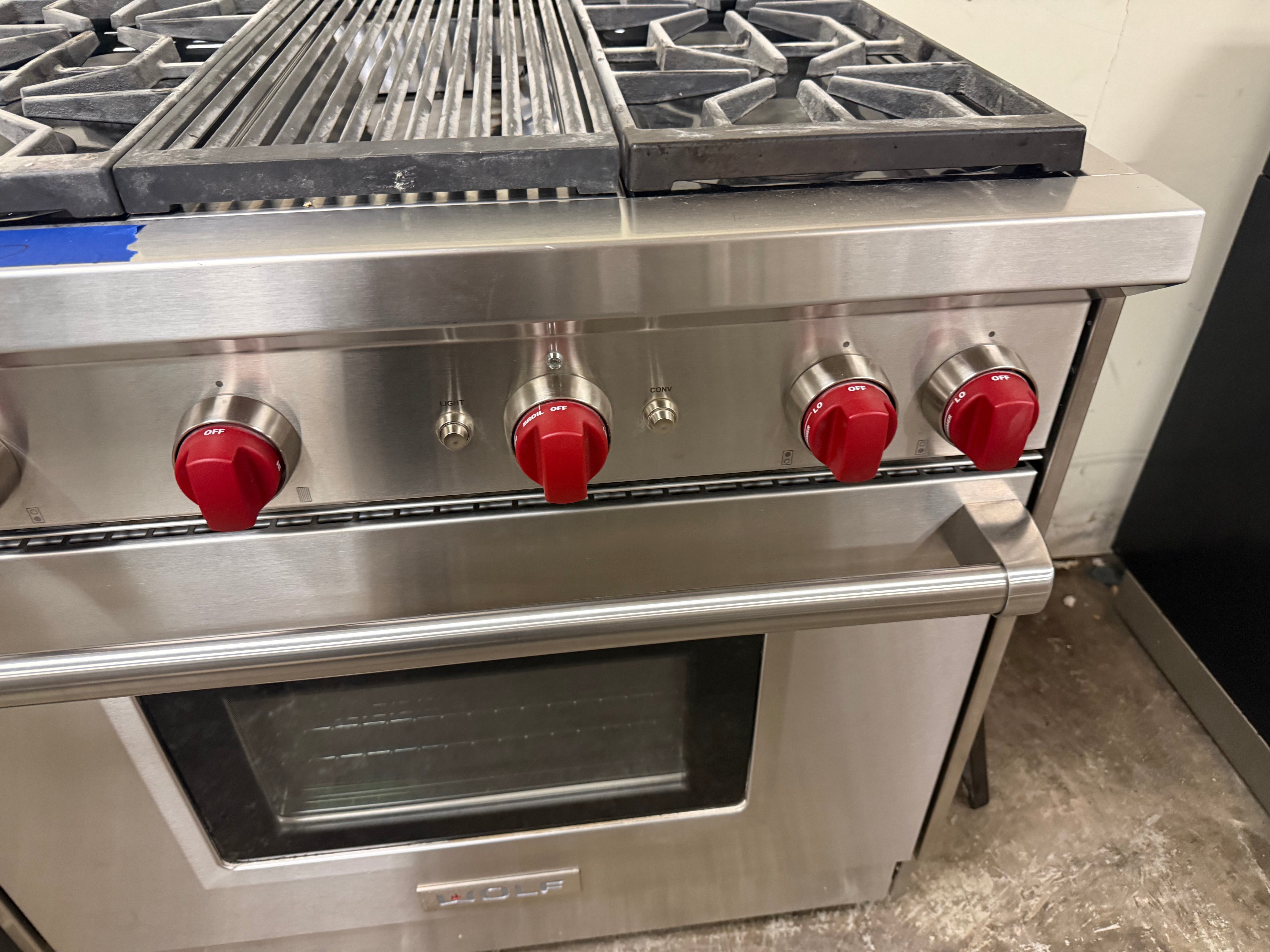 Wolf GR364C 36" Stainless Steel Pro-Style Gas Range
