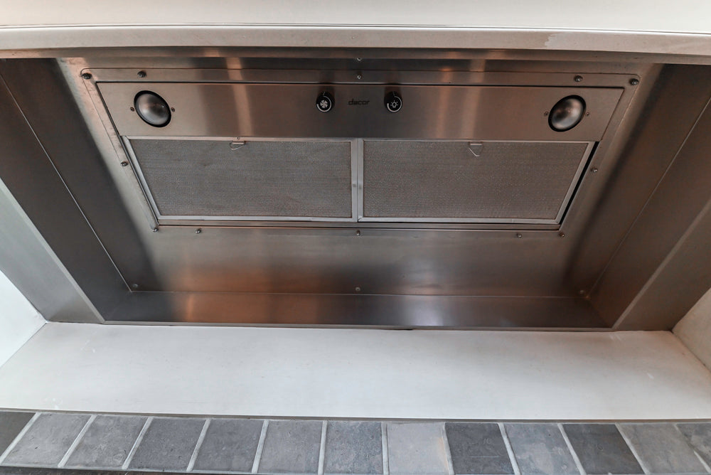 “The Abernathy” Grand Off White Kitchen with Island and Appliances