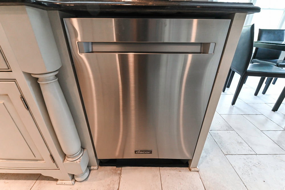 “The Abernathy” Grand Off White Kitchen with Island and Appliances