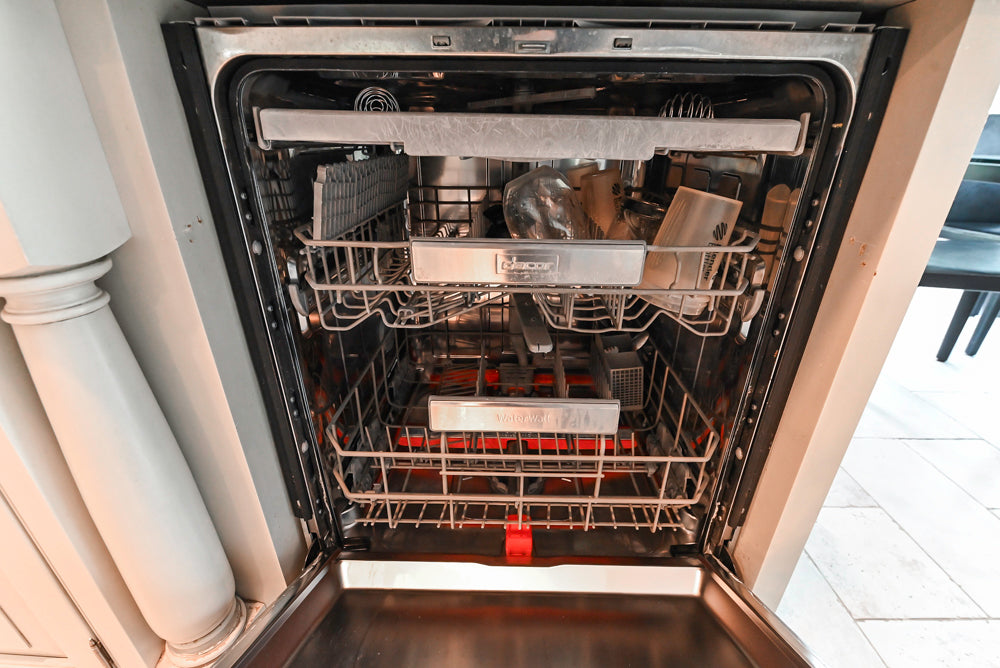 “The Abernathy” Grand Off White Kitchen with Island and Appliances