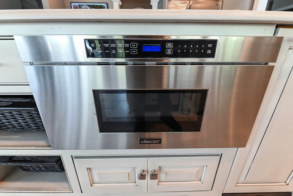 “The Abernathy” Grand Off White Kitchen with Island and Appliances