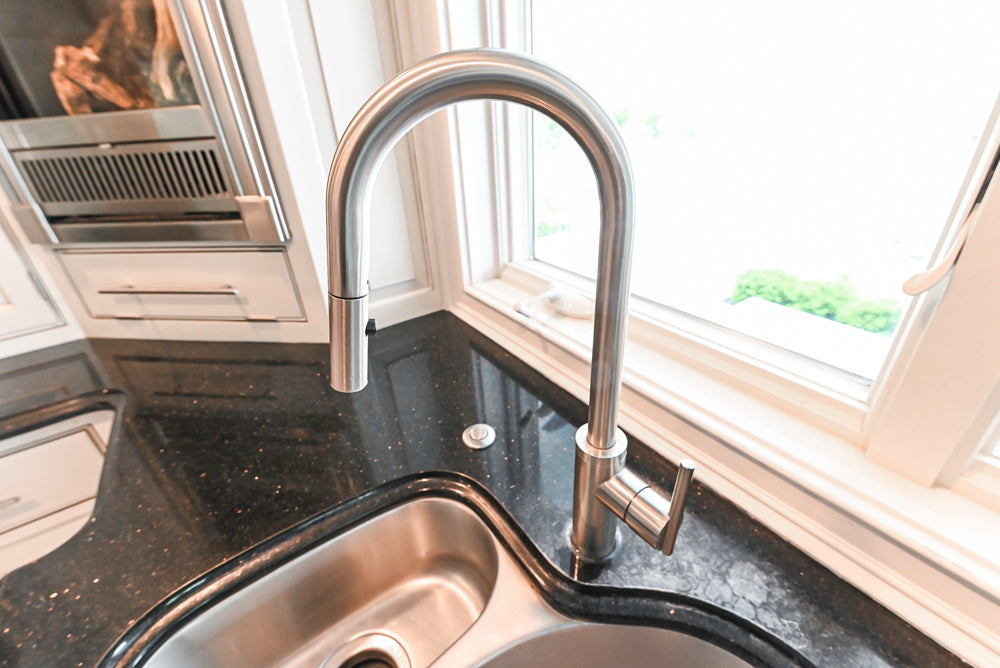 “The Abernathy” Grand Off White Kitchen with Island and Appliances